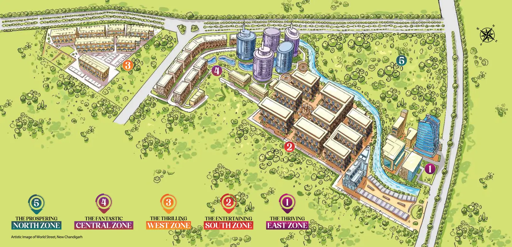 Omaxe World Street Site Plan